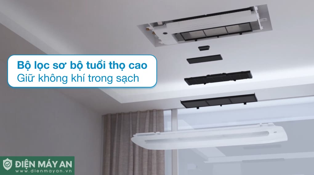 Điều hòa âm trần LG Inverter 12000 BTU 1 hướng thổi ZTNQ12GULA0